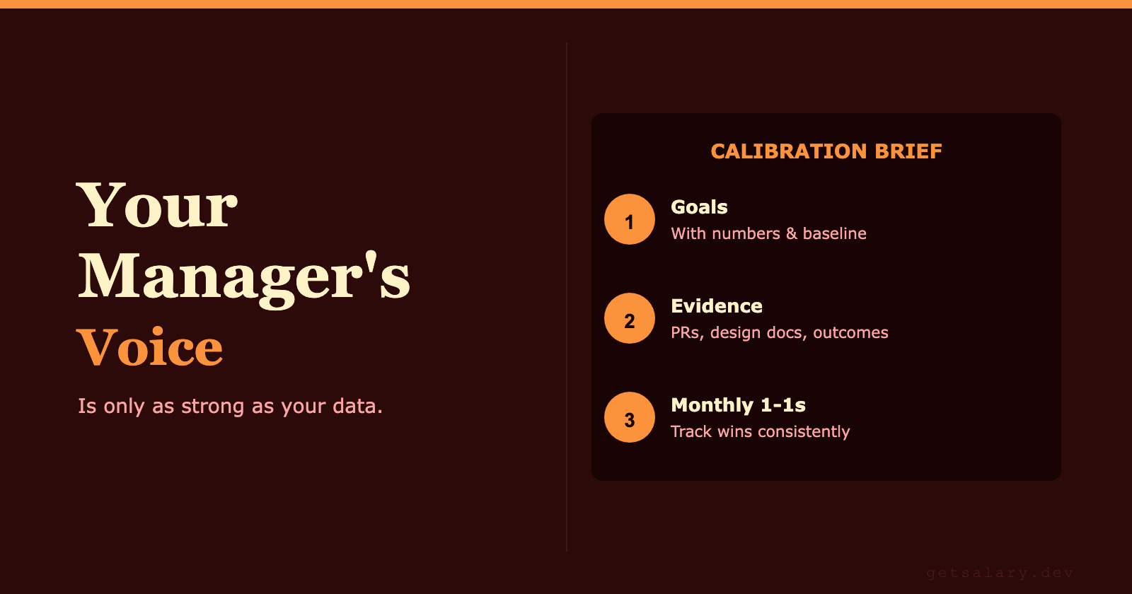 Think Like Your Manager in Performance Reviews
