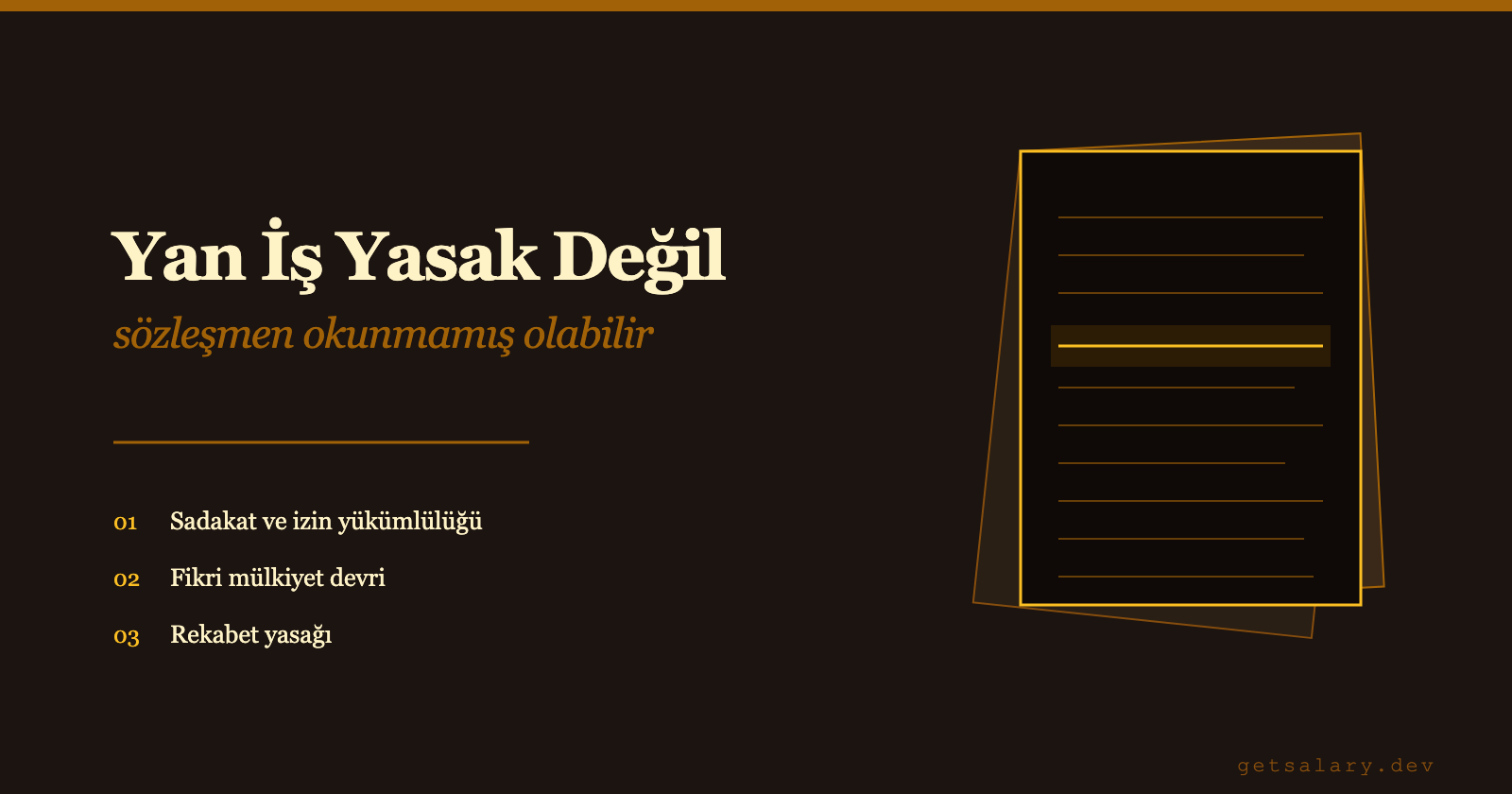 Yan İş Yasak Değil, Sözleşmen Okunmamış Olabilir